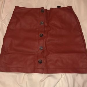 Faux Leather Skirt!
